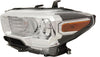 TACOMA 19-23 HEAD LAMP LH, Assembly, Halogen, Chrome Interior, w/o LED Daytime Running Light, w/ Fog Light Holes - CAPA