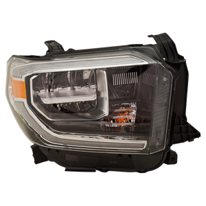 TUNDRA 18-21 HEAD LAMP RH, Assembly, LED, Chrome Interior, w/o Smoked Chrome Accent - CAPA