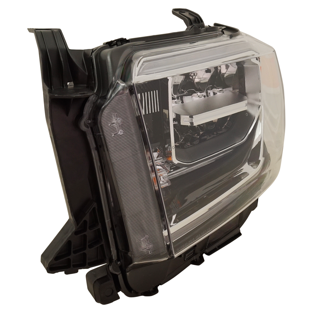 TUNDRA 18-21 HEAD LAMP LH, Assembly, LED, Chrome Interior, w/o Smoked Chrome Accent - CAPA