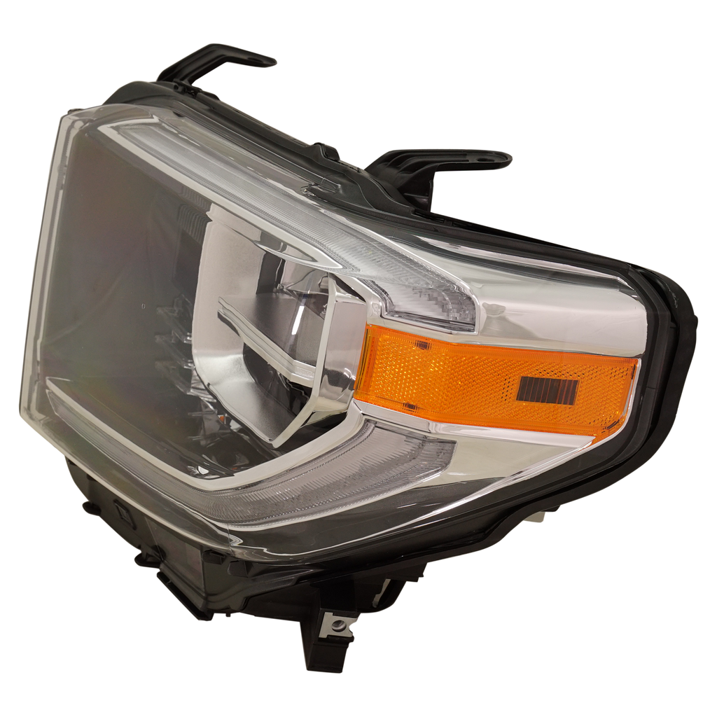 TUNDRA 18-21 HEAD LAMP LH, Assembly, LED, Chrome Interior, w/o Smoked Chrome Accent - CAPA