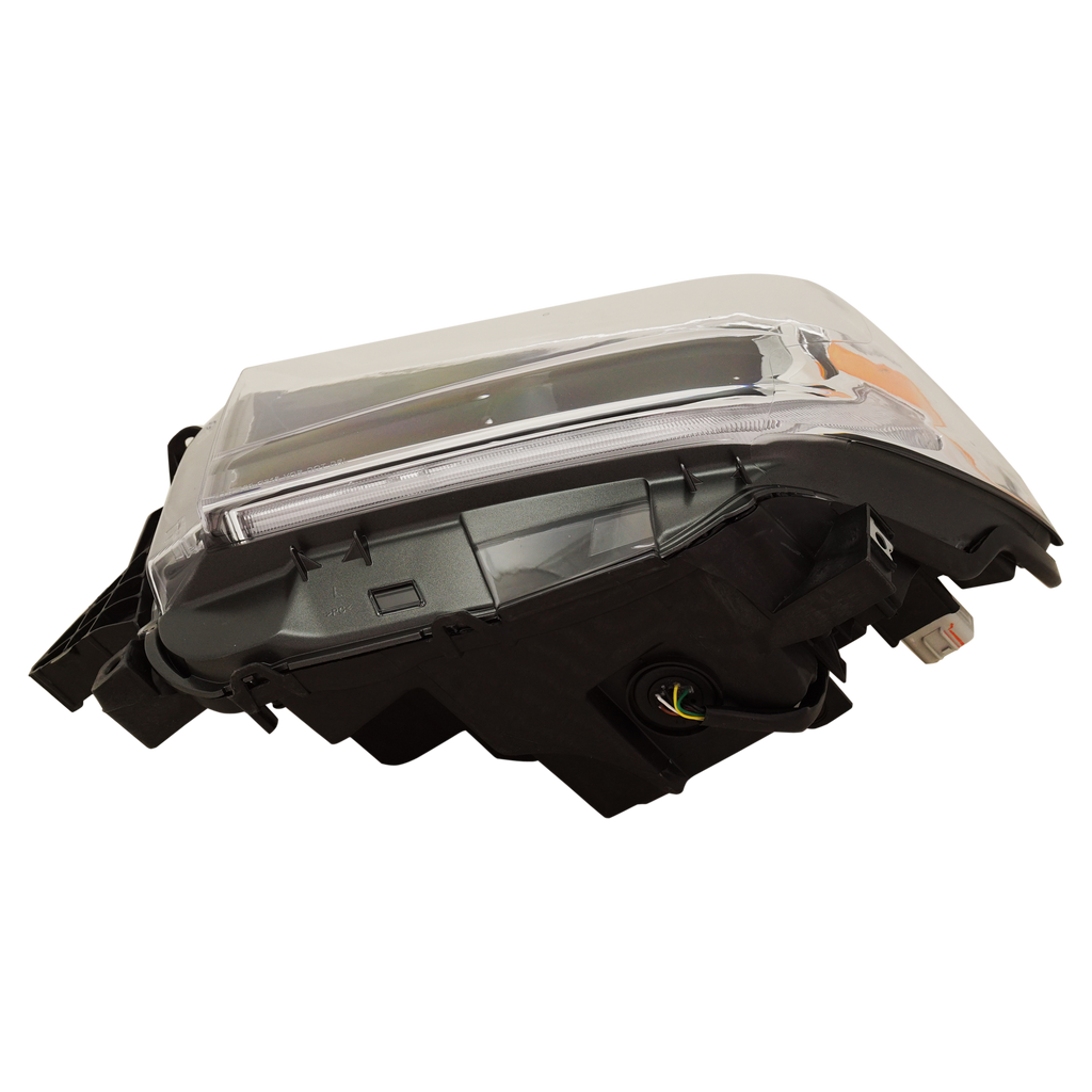 TUNDRA 18-21 HEAD LAMP LH, Assembly, LED, Chrome Interior, w/o Smoked Chrome Accent - CAPA