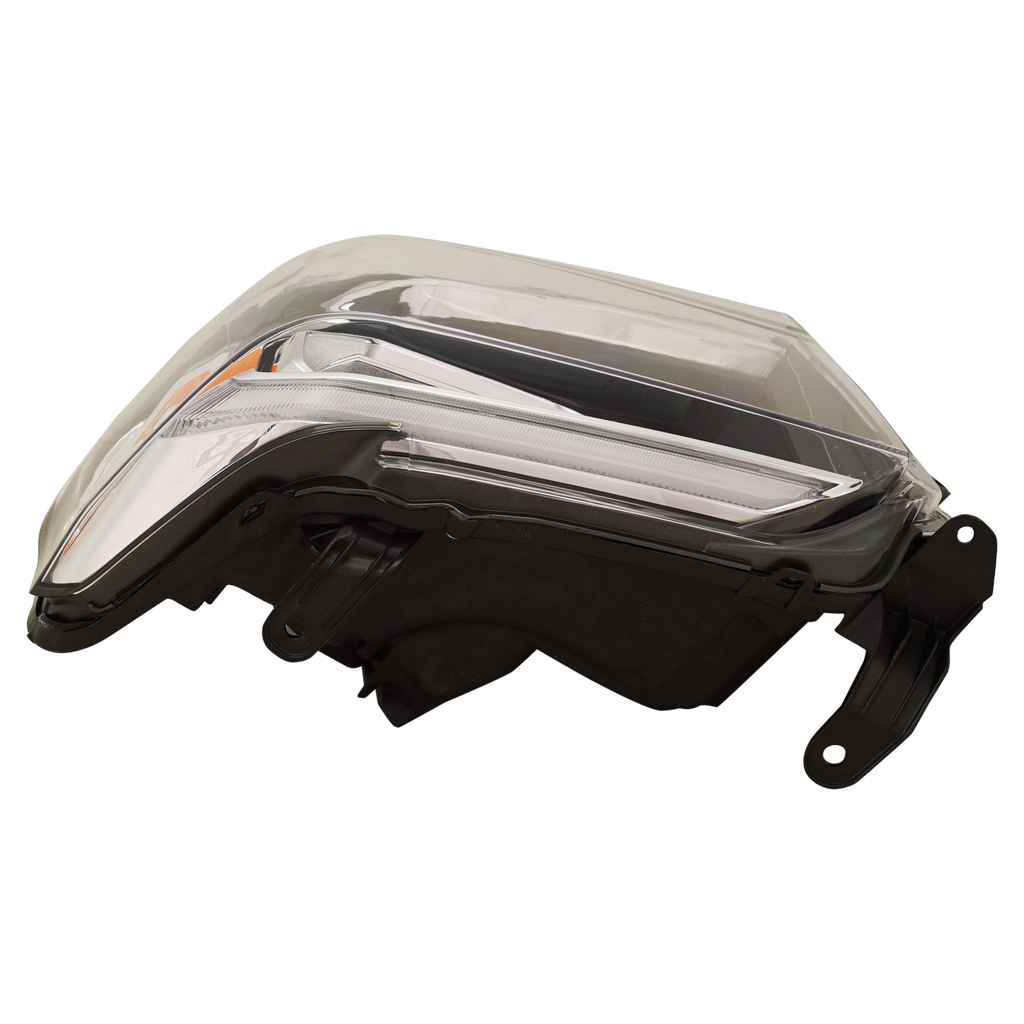 TUNDRA 18-21 HEAD LAMP LH, Assembly, LED, Chrome Interior, w/o Smoked Chrome Accent - CAPA