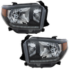 TUNDRA 14-19 HEAD LAMP RH AND LH, Lens and Housing, LED, w/ Daytime Running Light, Black Bezel, 2-Piece