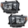 TUNDRA 14-19 HEAD LAMP RH AND LH, Lens and Housing, LED, w/ Daytime Running Light, Black Bezel, 2-Piece