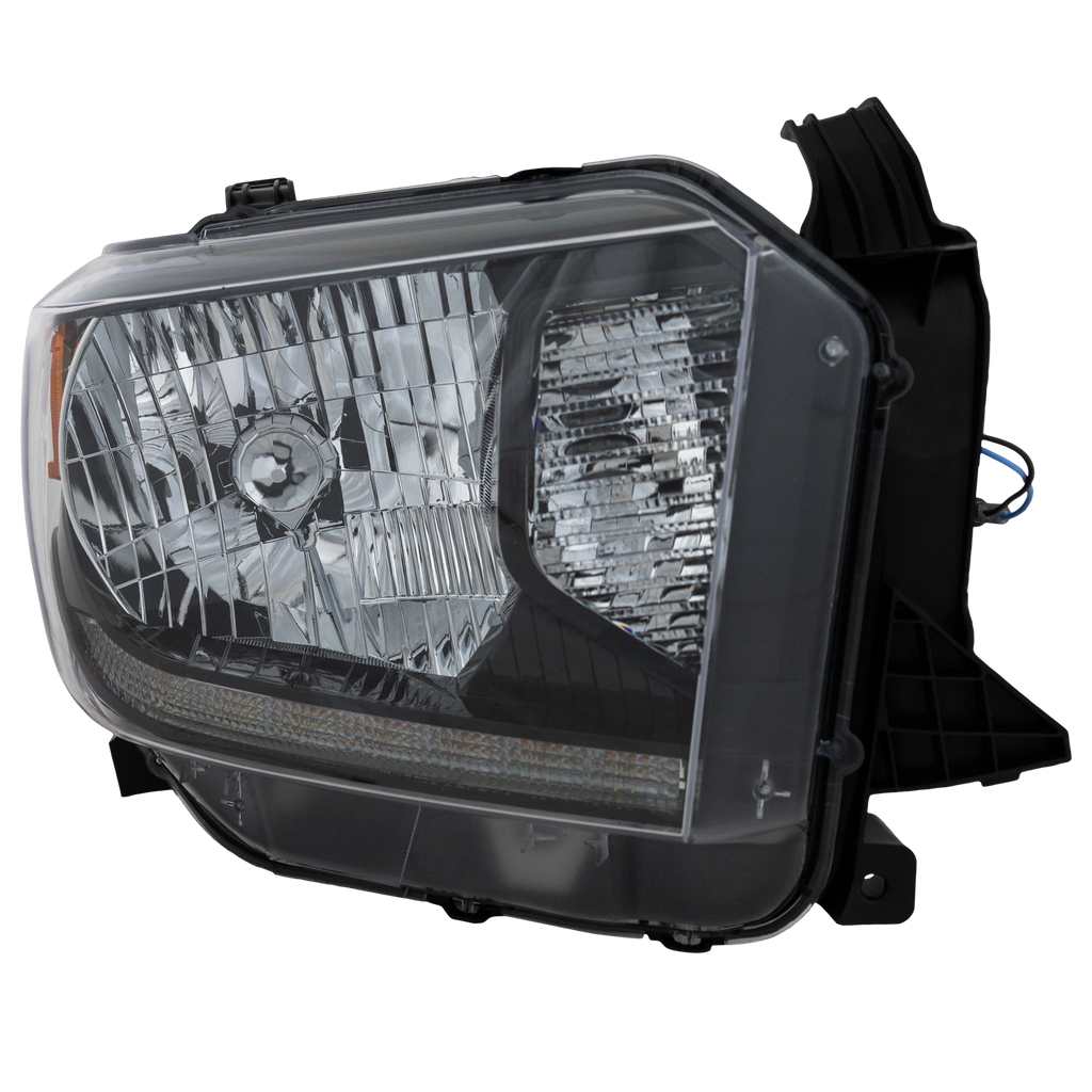 TUNDRA 14-19 HEAD LAMP RH AND LH, Lens and Housing, LED, w/ Daytime Running Light, Black Bezel, 2-Piece