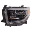 TUNDRA 18-18 HEAD LAMP LH, Assembly, LED, Black Interior, w/ Smoked Chrome Accent