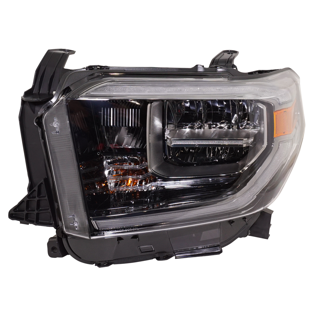 TUNDRA 18-18 HEAD LAMP LH, Assembly, LED, Black Interior, w/ Smoked Chrome Accent