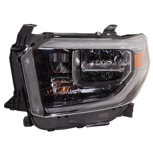 TUNDRA 18-18 HEAD LAMP LH, Assembly, LED, Black Interior, w/ Smoked Chrome Accent