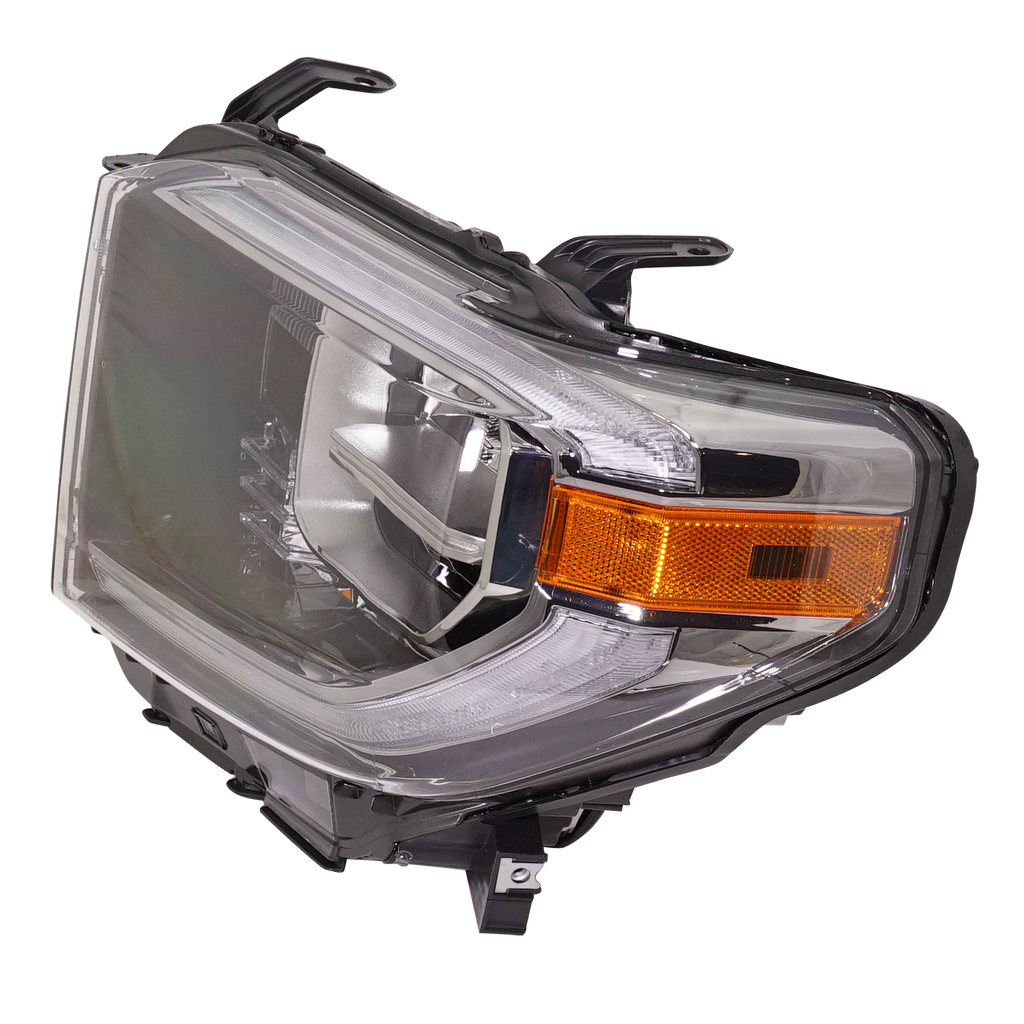 TUNDRA 18-18 HEAD LAMP LH, Assembly, LED, Black Interior, w/ Smoked Chrome Accent