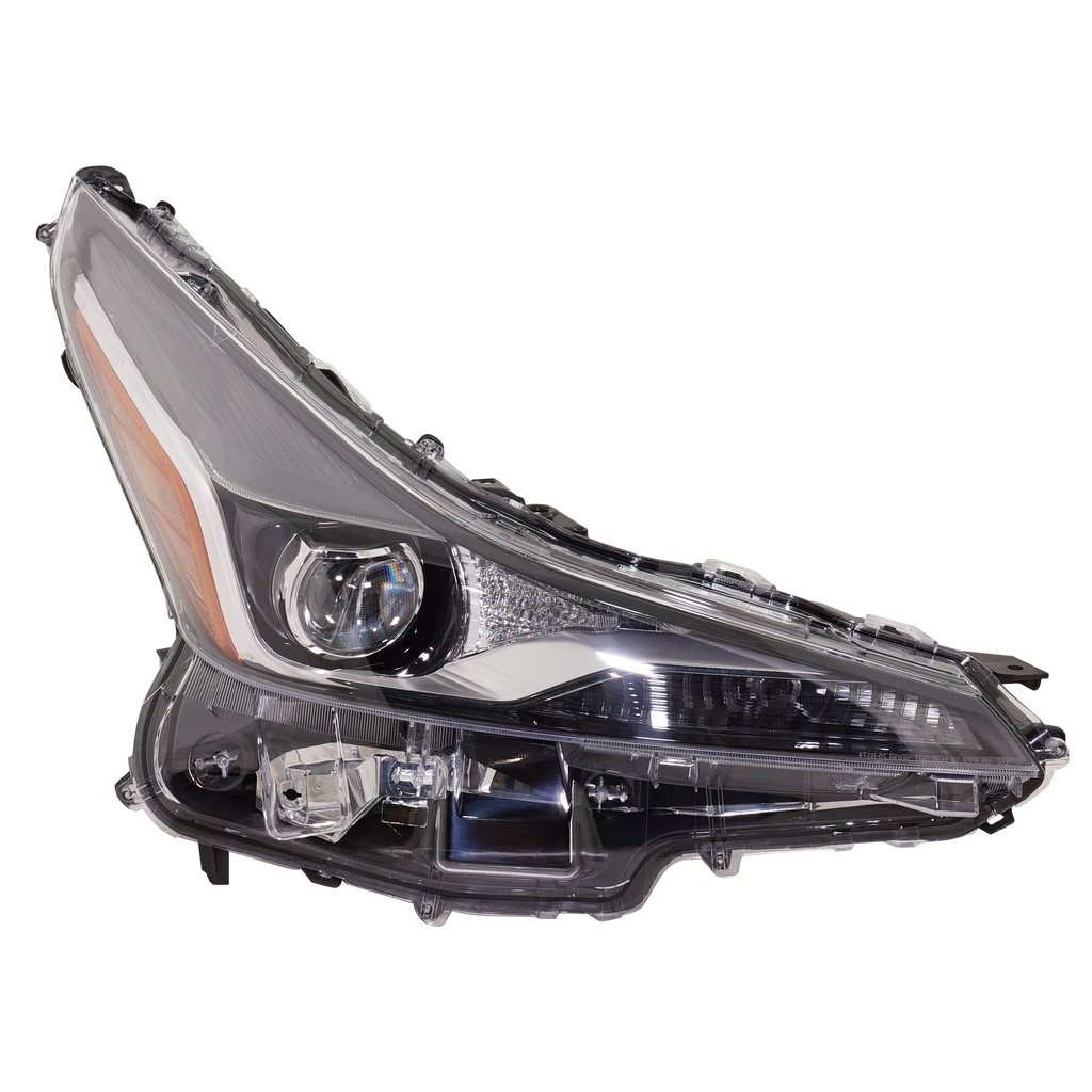 PRIUS 19-22 HEAD LAMP RH, Assembly, LED, w/o Fog Light Holes, w/o 20th Anniversary Edition, w/o Nightshade Edition, w/o Adaptive Headlights, w/o Fog Light Holes - CAPA