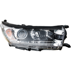 HIGHLANDER 17-18 HEAD LAMP RH, Assembly, w/ Smoked Chrome Accent, w/ LED Daytime Running Light