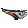 HIGHLANDER 17-18 HEAD LAMP RH, Assembly, w/ Smoked Chrome Accent, w/ LED Daytime Running Light