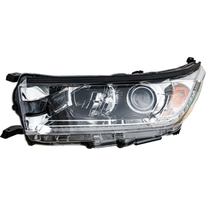 HIGHLANDER 17-18 HEAD LAMP LH, Assembly, w/ Smoked Chrome Accent, w/ LED Daytime Running Light