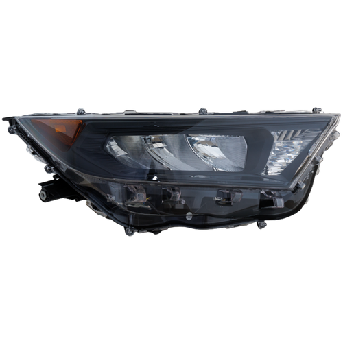 RAV4 19-22 HEAD LAMP RH, Lens and Housing, LED, w/ Adaptive Headlight, Black Bezel, Japan Built Vehicle, LE Model - CAPA