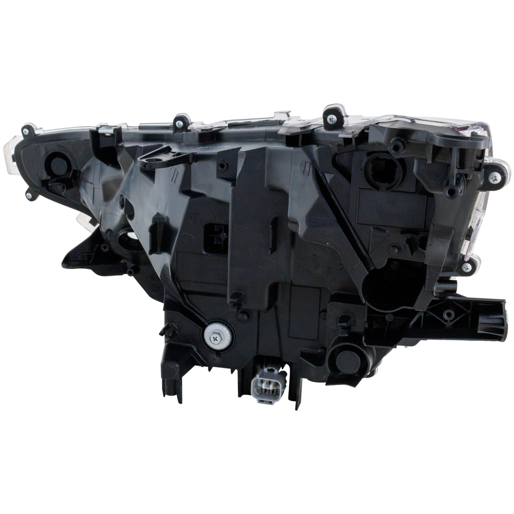 RAV4 19-22 HEAD LAMP RH, Lens and Housing, LED, w/ Adaptive Headlight, Black Bezel, Japan Built Vehicle, LE Model - CAPA