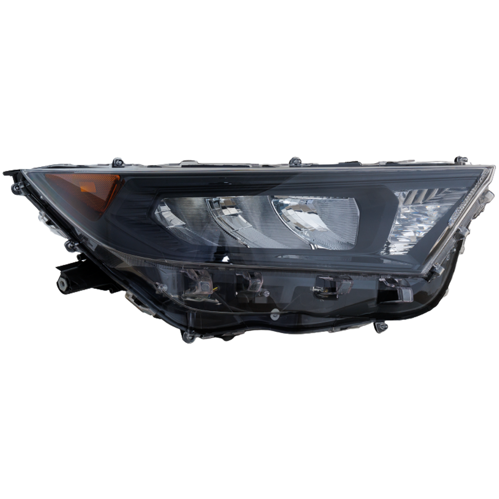 RAV4 19-22 HEAD LAMP RH, Lens and Housing, LED, w/ Adaptive Headlight, Black Bezel, Japan Built Vehicle, LE Model