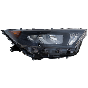 RAV4 19-22 HEAD LAMP RH, Lens and Housing, LED, w/ Adaptive Headlight, Black Bezel, Japan Built Vehicle, LE Model