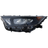 RAV4 19-22 HEAD LAMP LH, Lens and Housing, LED, w/ Adaptive Headlight, Black Bezel, Japan Built Vehicle, LE Model