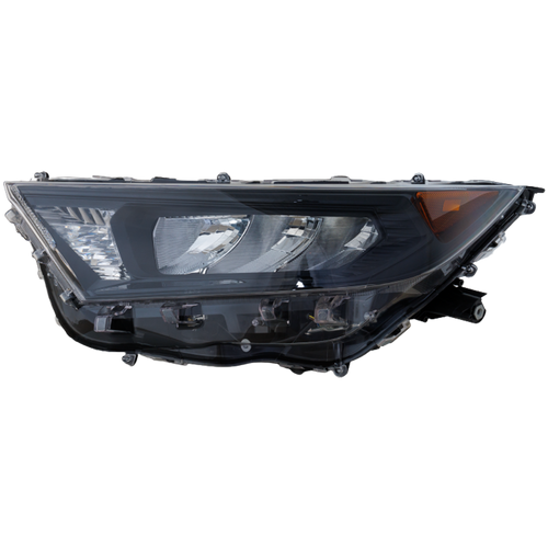 RAV4 19-22 HEAD LAMP LH, Lens and Housing, LED, w/ Adaptive Headlight, Black Bezel, Japan Built Vehicle, LE Model