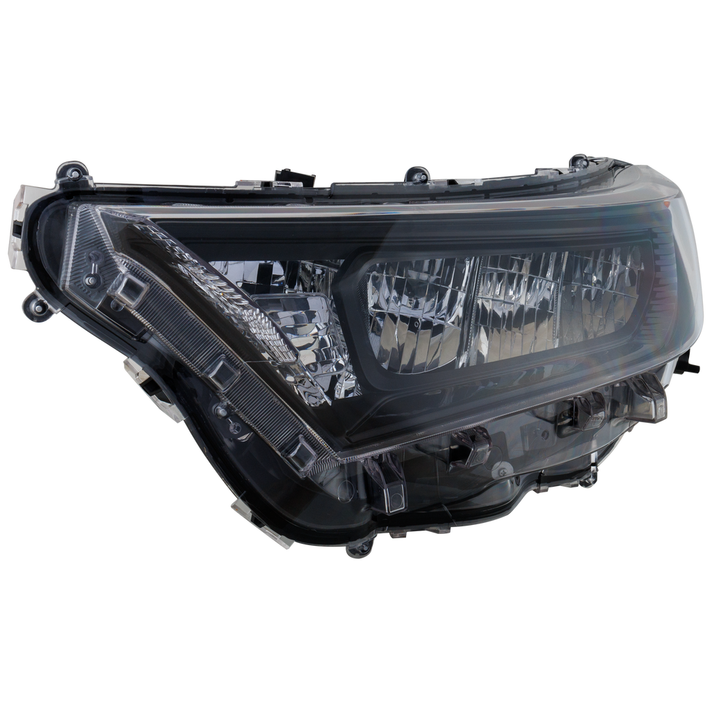 RAV4 19-22 HEAD LAMP LH, Lens and Housing, LED, w/ Adaptive Headlight, Black Bezel, Japan Built Vehicle, LE Model