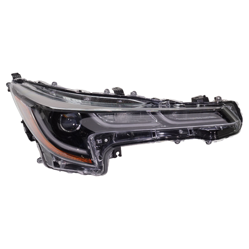 COROLLA 19-22 HEAD LAMP RH, Lens and Housing, LED, w/o Adaptive Headlight, (SE/XLE/XSE Models, Sedan, Japan Built Vehicle)/(Hatchback, w/o Nightshade Edition) - CAPA