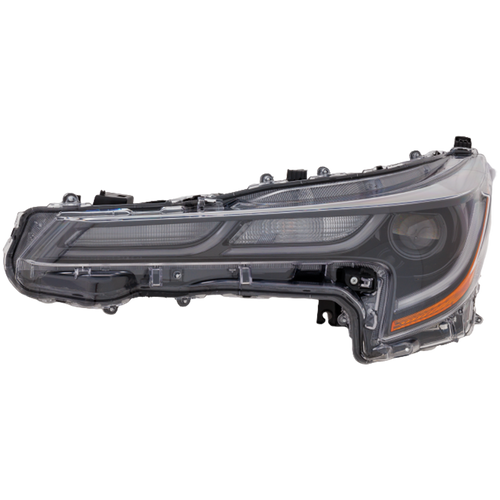 COROLLA 20-23 HEAD LAMP LH, Lens and Housing, LED, w/o Adaptive Headlamps, w/ Nightshade Edition, Hatchback - CAPA