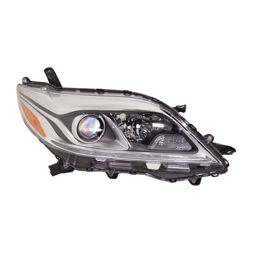 SIENNA 15-20 HEAD LAMP RH, Lens and Housing, HID, w/o HID Kit