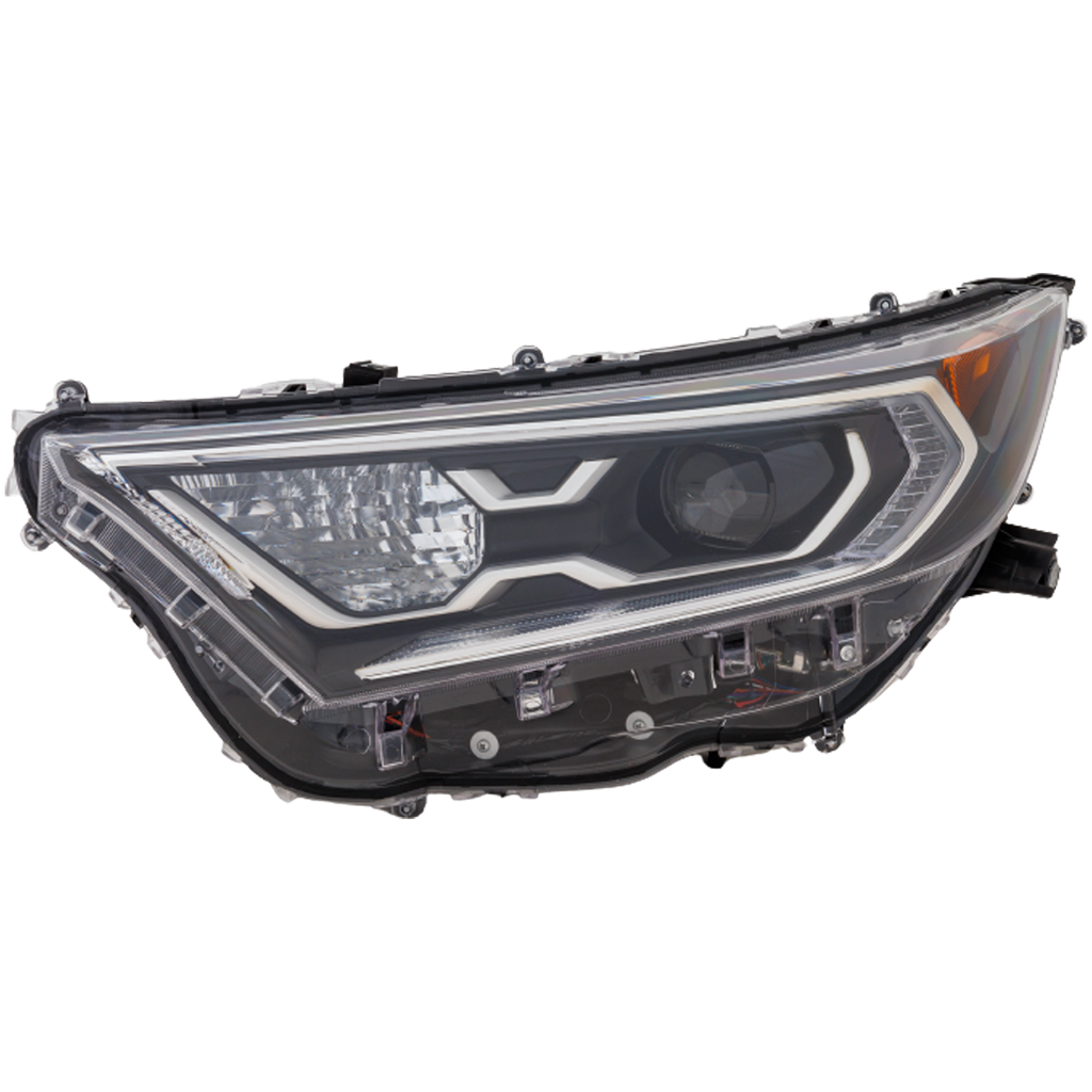 RAV4 HYBRID 19-21 HEAD LAMP LH, Lens and Housing, Halogen, w/o Adaptive Headlight, Limited/XLE/XLE Premium/XSE Hybrid Models, Japan Built Vehicle