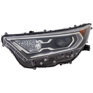 RAV4 HYBRID 19-21 HEAD LAMP LH, Lens and Housing, Halogen, w/o Adaptive Headlight, Limited/XLE/XLE Premium/XSE Hybrid Models, Japan Built Vehicle