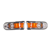 FJ CRUISER 07-14 SIGNAL LAMP RH AND LH, Park/Side Marker Lamp, Assembly, Chrome Bezel, 2-Piece