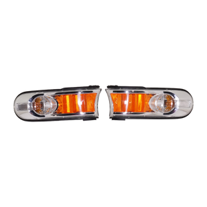 FJ CRUISER 07-14 SIGNAL LAMP RH AND LH, Park/Side Marker Lamp, Assembly, Chrome Bezel, 2-Piece
