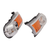 FJ CRUISER 07-14 SIGNAL LAMP RH AND LH, Park/Side Marker Lamp, Assembly, Chrome Bezel, 2-Piece