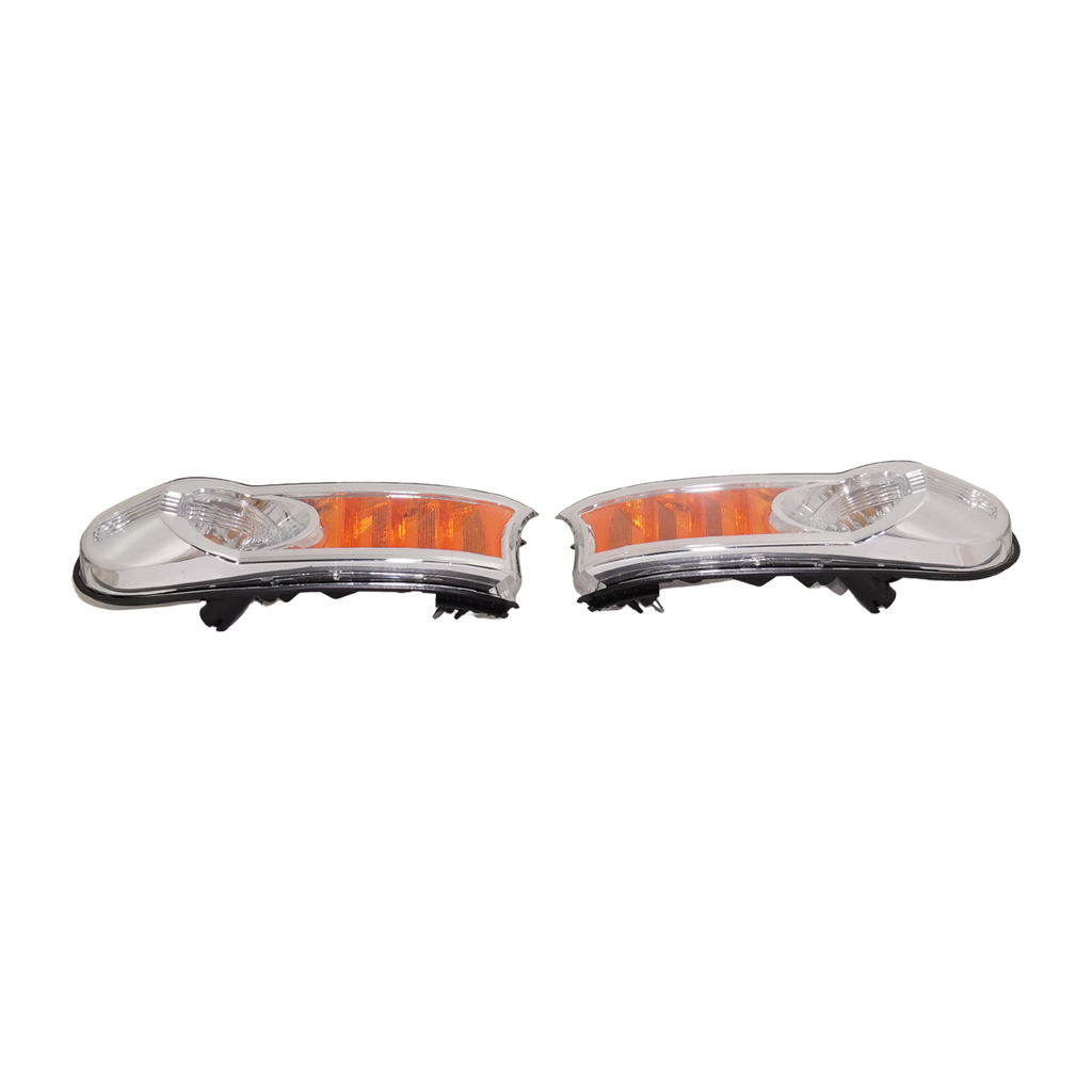FJ CRUISER 07-14 SIGNAL LAMP RH AND LH, Park/Side Marker Lamp, Assembly, Chrome Bezel, 2-Piece