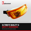 FJ CRUISER 07-14 SIGNAL LAMP RH AND LH, Park/Side Marker Lamp, Assembly, Chrome Bezel, 2-Piece