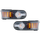 FJ CRUISER 07-14 SIGNAL LAMP RH AND LH, Park/Side Marker Lamp, Assembly, Black Bezel, 2-Piece