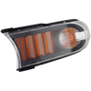 FJ CRUISER 07-14 SIGNAL LAMP RH AND LH, Park/Side Marker Lamp, Assembly, Black Bezel, 2-Piece