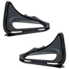 COROLLA 17-19 FRONT FOG LAMP MOLDING RH AND LH, Gloss Black, w/ LED Daytime Running Lamps Cover, CE/L/LE/LE ECO/XLE Models, Set of 2