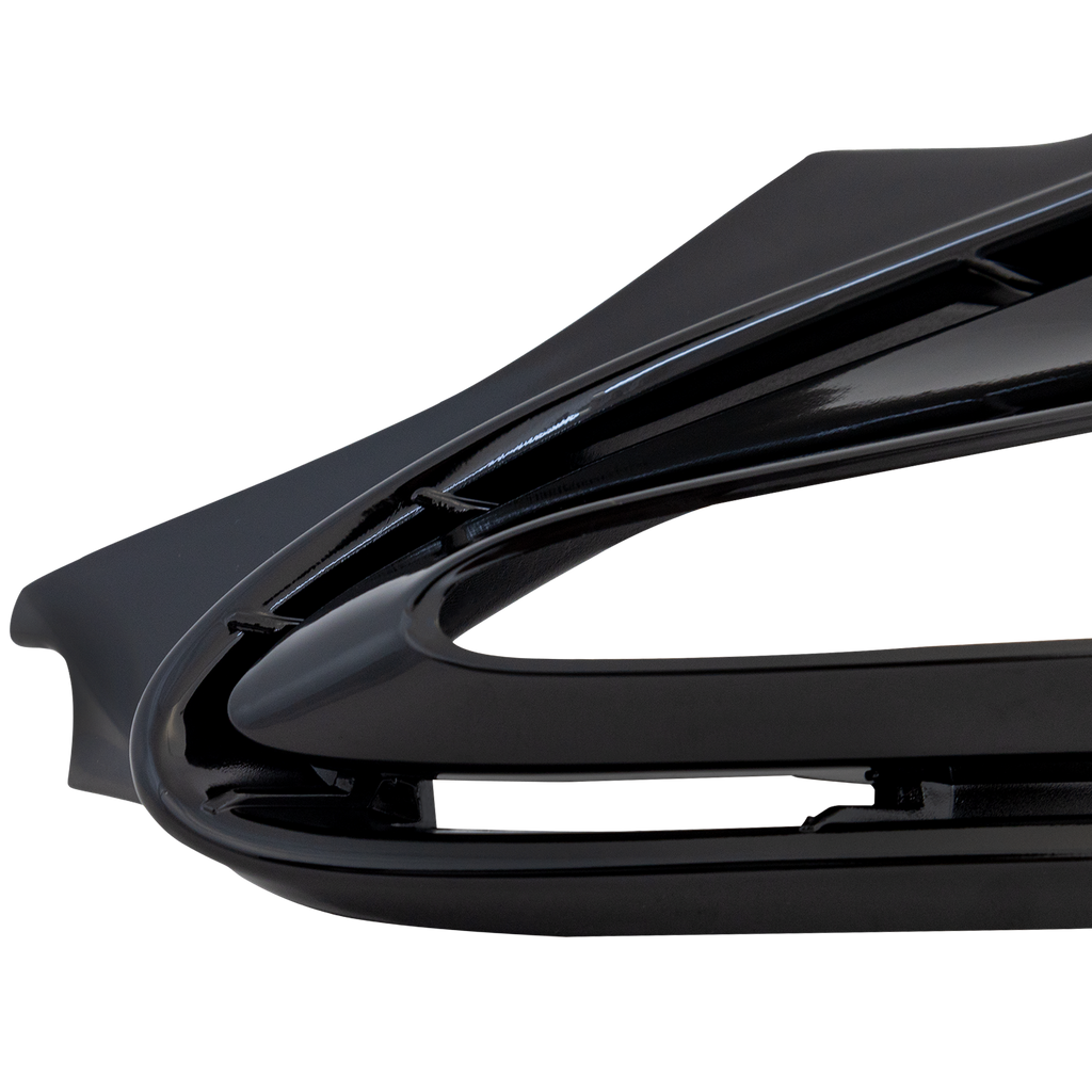 COROLLA 17-19 FRONT FOG LAMP MOLDING RH AND LH, Gloss Black, w/ LED Daytime Running Lamps Cover, CE/L/LE/LE ECO/XLE Models, Set of 2