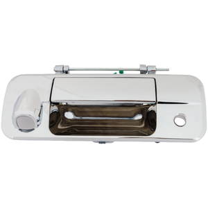 TUNDRA 07-13 TAILGATE HANDLE, Outside, Metal, Chrome, w/ Camera Hole