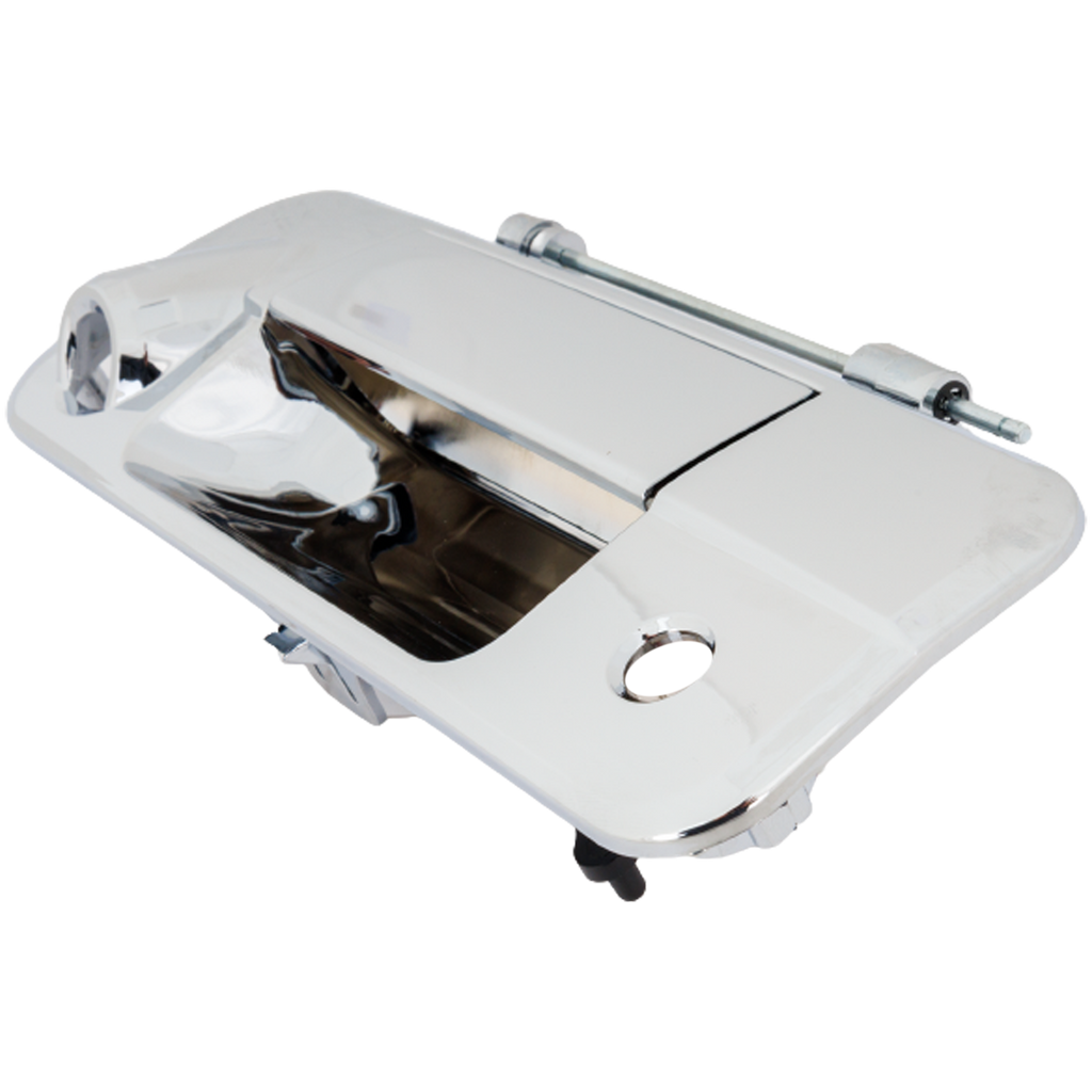 TUNDRA 07-13 TAILGATE HANDLE, Outside, Metal, Chrome, w/ Camera Hole