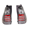 4RUNNER 06-09 TAIL LAMP RH AND LH, Lens and Housing, LED, Clear Lens, Black Interior