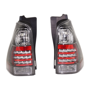 4RUNNER 06-09 TAIL LAMP RH AND LH, Lens and Housing, LED, Clear Lens, Black Interior