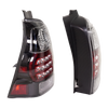 4RUNNER 06-09 TAIL LAMP RH AND LH, Lens and Housing, LED, Clear Lens, Black Interior