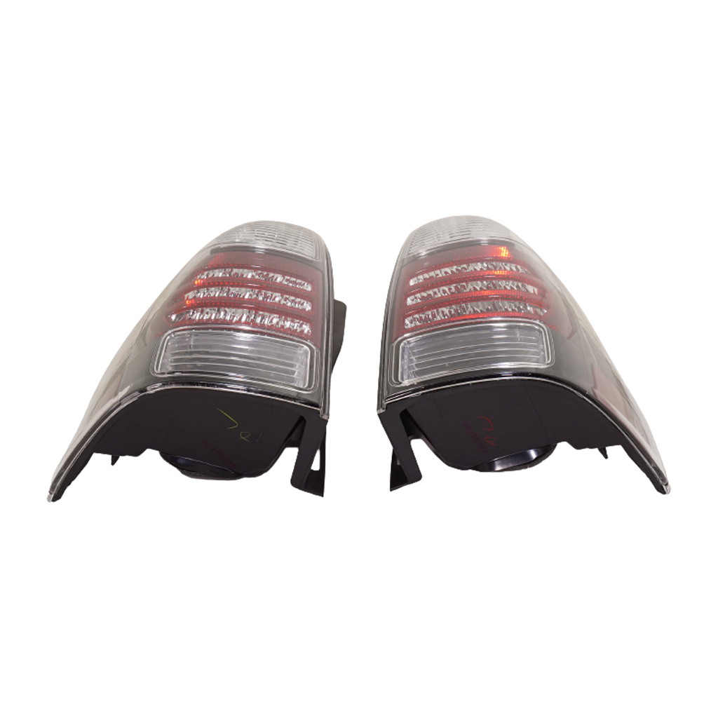 4RUNNER 06-09 TAIL LAMP RH AND LH, Lens and Housing, LED, Clear Lens, Black Interior