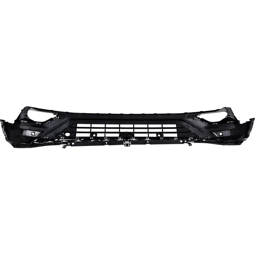 ATLAS 18-20 FRONT BUMPER COVER, Lower, Textured, w/o R-Line Package, w/ Block Heater Holes, Parking Aid Sensor Holes, and Camera Hole