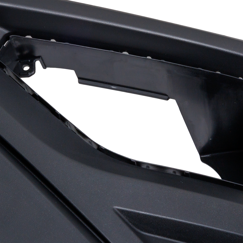 ATLAS 18-20 FRONT BUMPER COVER, Lower, Textured, w/o R-Line Package, w/ Block Heater Holes, Parking Aid Sensor Holes, and Camera Hole