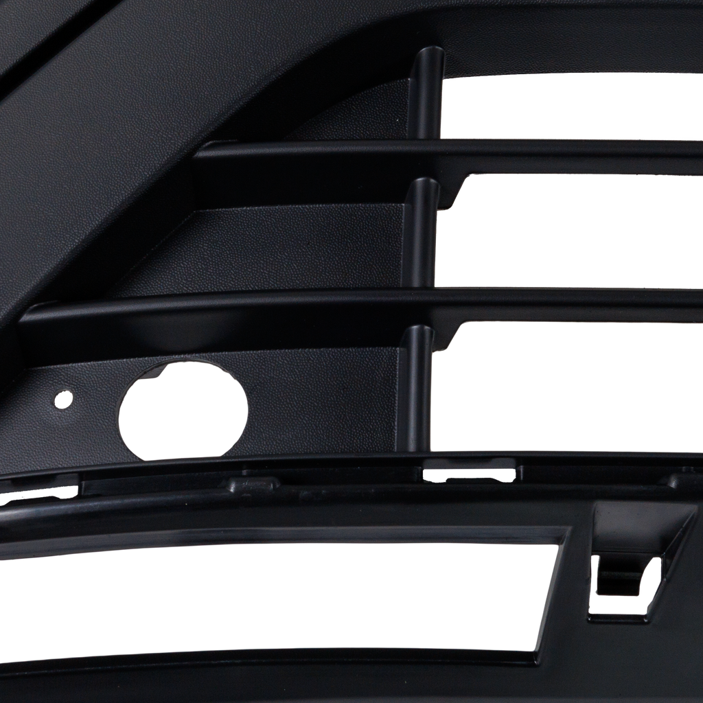 ATLAS 18-20 FRONT BUMPER COVER, Lower, Textured, w/o R-Line Package, w/ Block Heater Holes, Parking Aid Sensor Holes, and Camera Hole