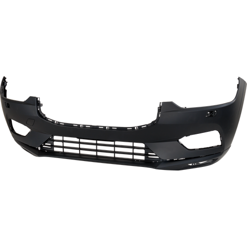 XC60 18-20 FRONT BUMPER COVER, Primed, w/o Parking Aid Sensor Holes, w/ Headlight Washer Holes, T5/T6 Inscription, T5/T6 Momentum Models
