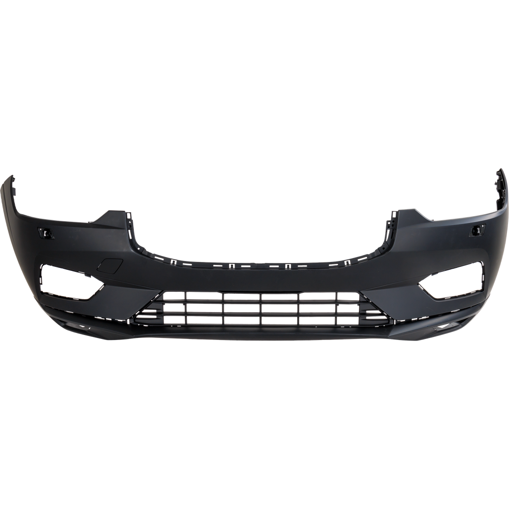 XC60 18-20 FRONT BUMPER COVER, Primed, w/o Parking Aid Sensor Holes, w/ Headlight Washer Holes, T5/T6 Inscription, T5/T6 Momentum Models