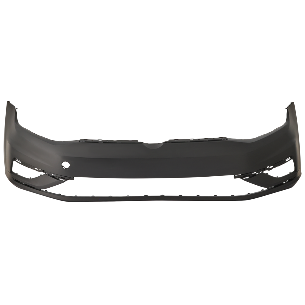 GOLF 18-21 FRONT BUMPER COVER, Primed, w/o Parallel Park Assist Sensor Holes